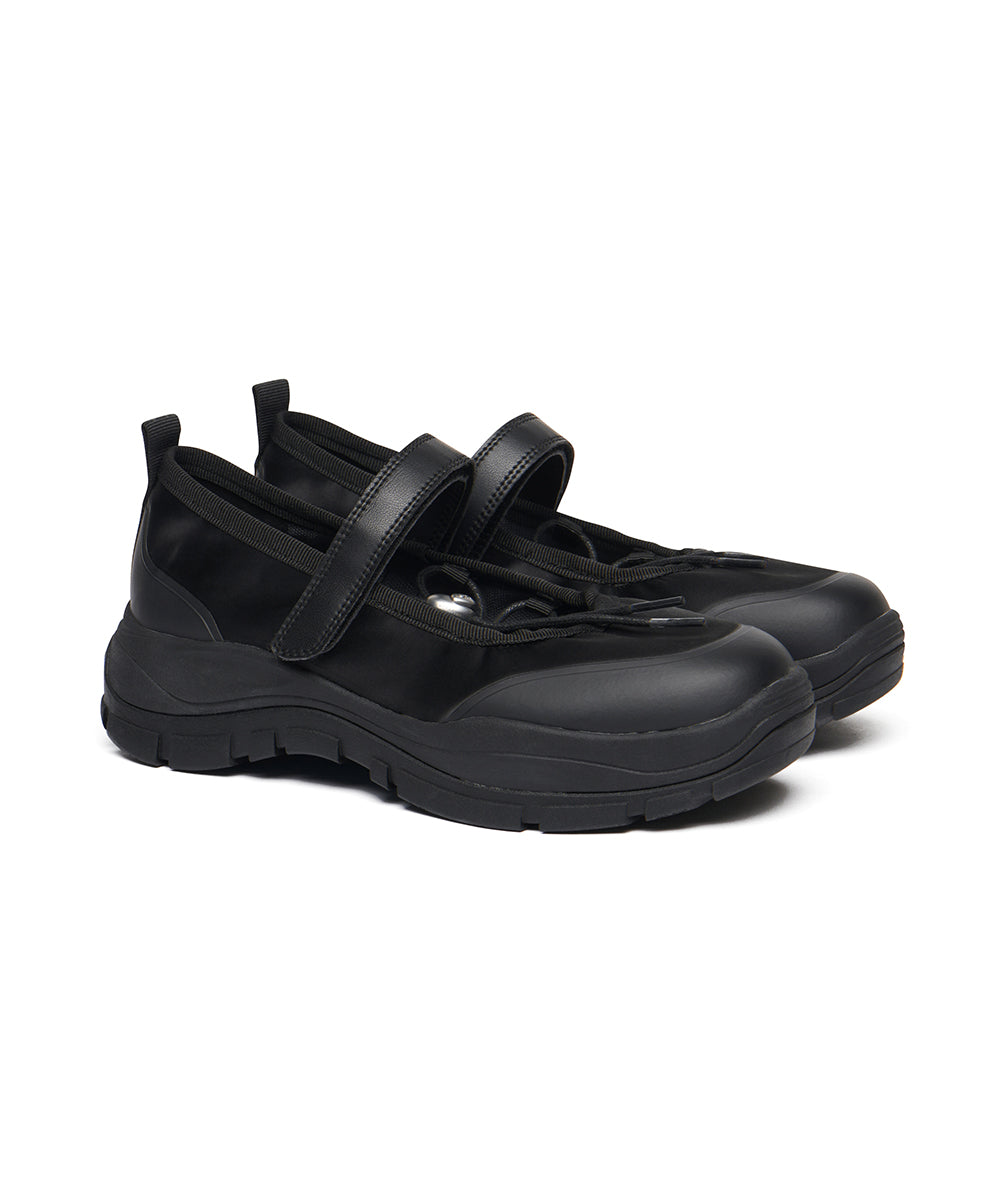 FLATFORM STRING MARYJANE - BLACK UK3.5(230)