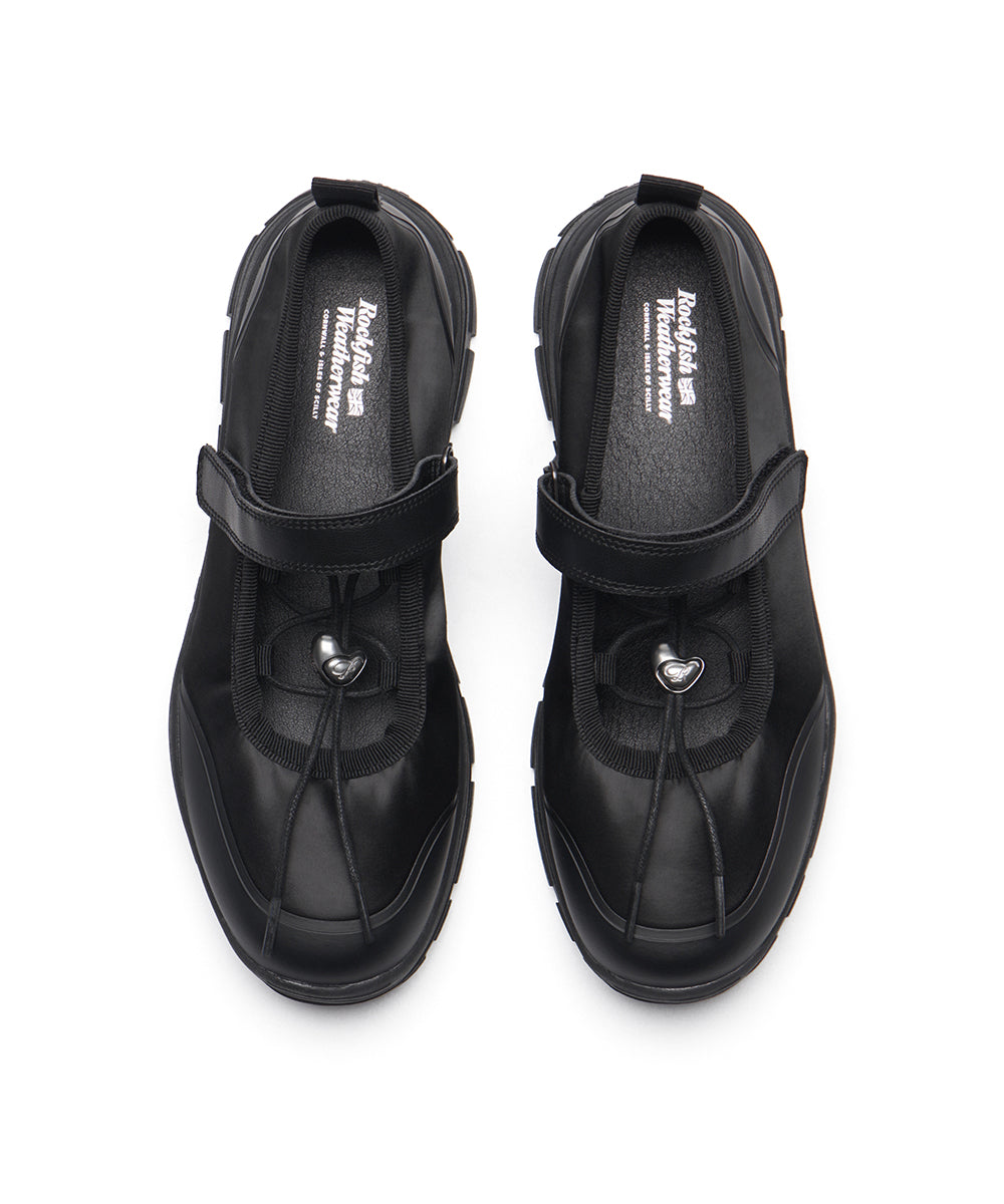 FLATFORM STRING MARYJANE - BLACK UK3.5(230)