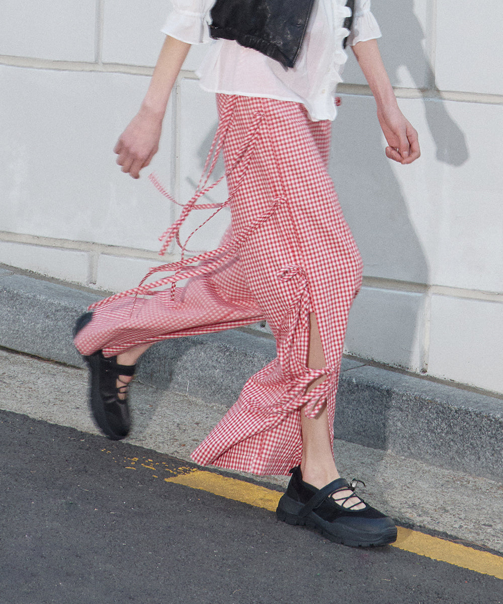 FLATFORM STRING MARYJANE - BLACK UK3.5(230)
