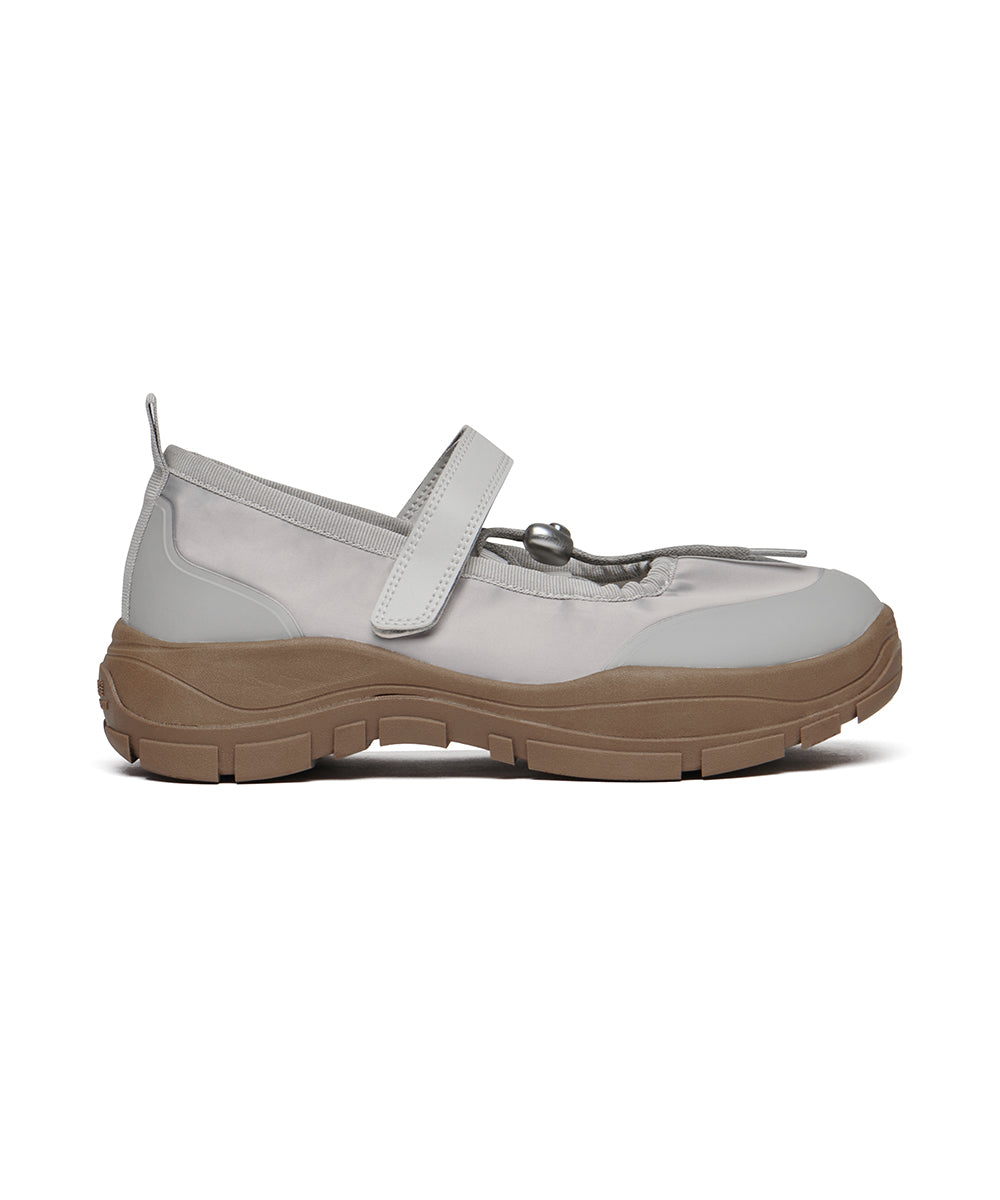 FLATFORM STRING MARYJANE - GREY UK3.5(230)