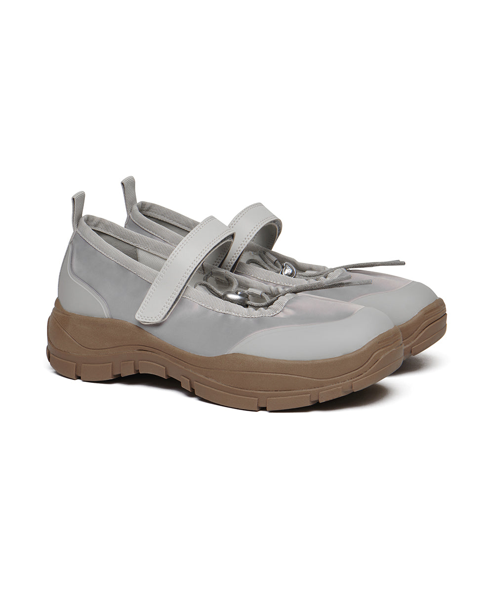 FLATFORM STRING MARYJANE - GREY UK3.5(230)
