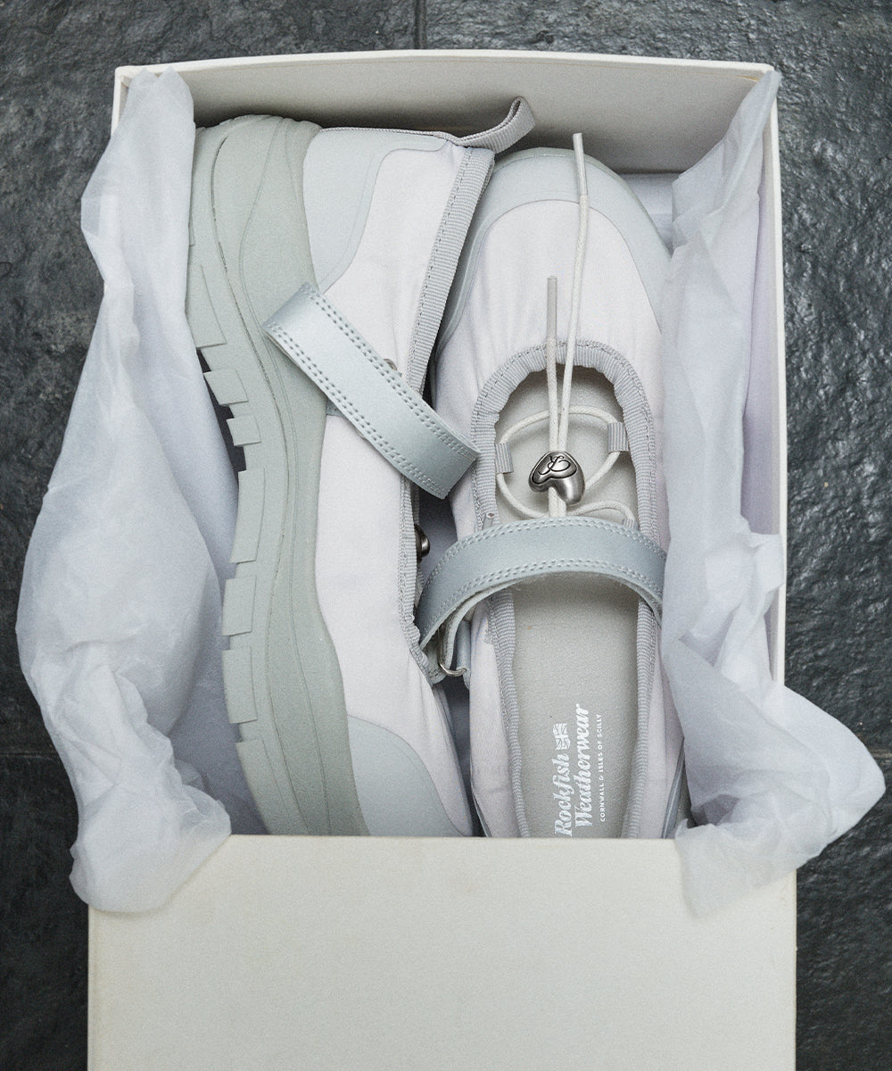 FLATFORM STRING MARYJANE - LIGHT GREY UK3.5(230)