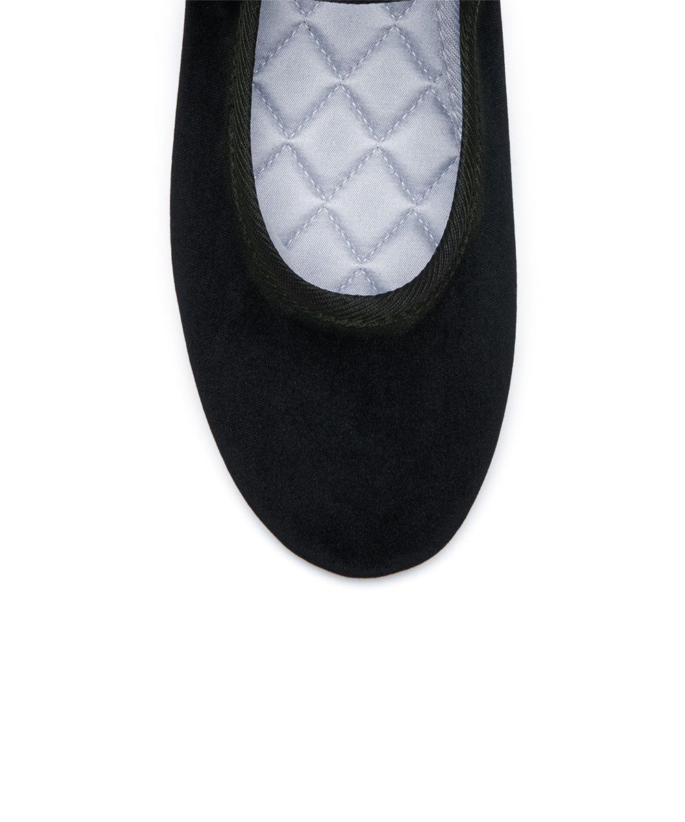 NEW BELLA QUILTED MARYJANE - ALL BLACK UK3.5(230)
