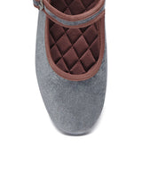 NEW BELLA QUILTED MARYJANE - COMBI GREY