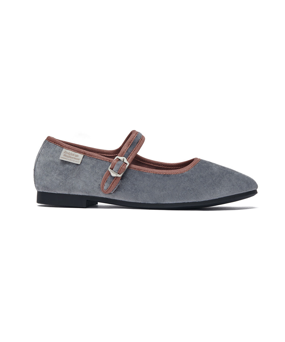 NEW BELLA QUILTED MARYJANE - COMBI GREY UK3.5(230)
