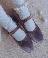 NEW BELLA QUILTED MARYJANE - COMBI GREY