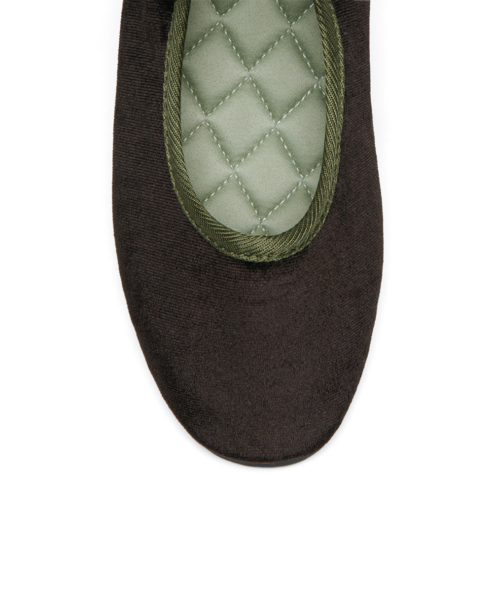 NEW BELLA QUILTED MARYJANE - DARK BROWN UK3.5(230)