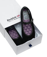NEW BELLA QUILTED MARYJANE - GLITTER BLACK