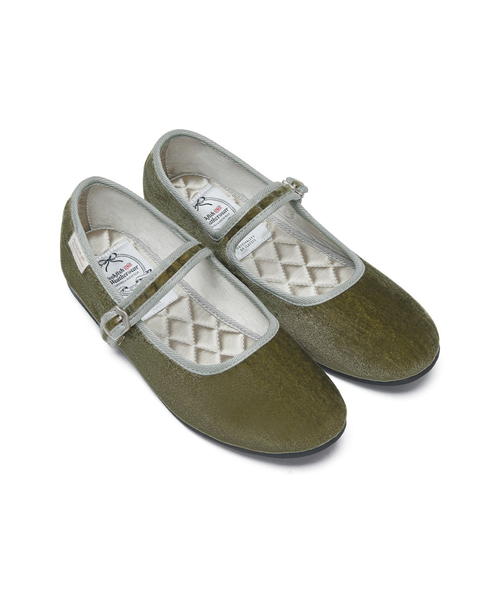NEW BELLA QUILTED MARYJANE - KHAKI UK3.5(230)