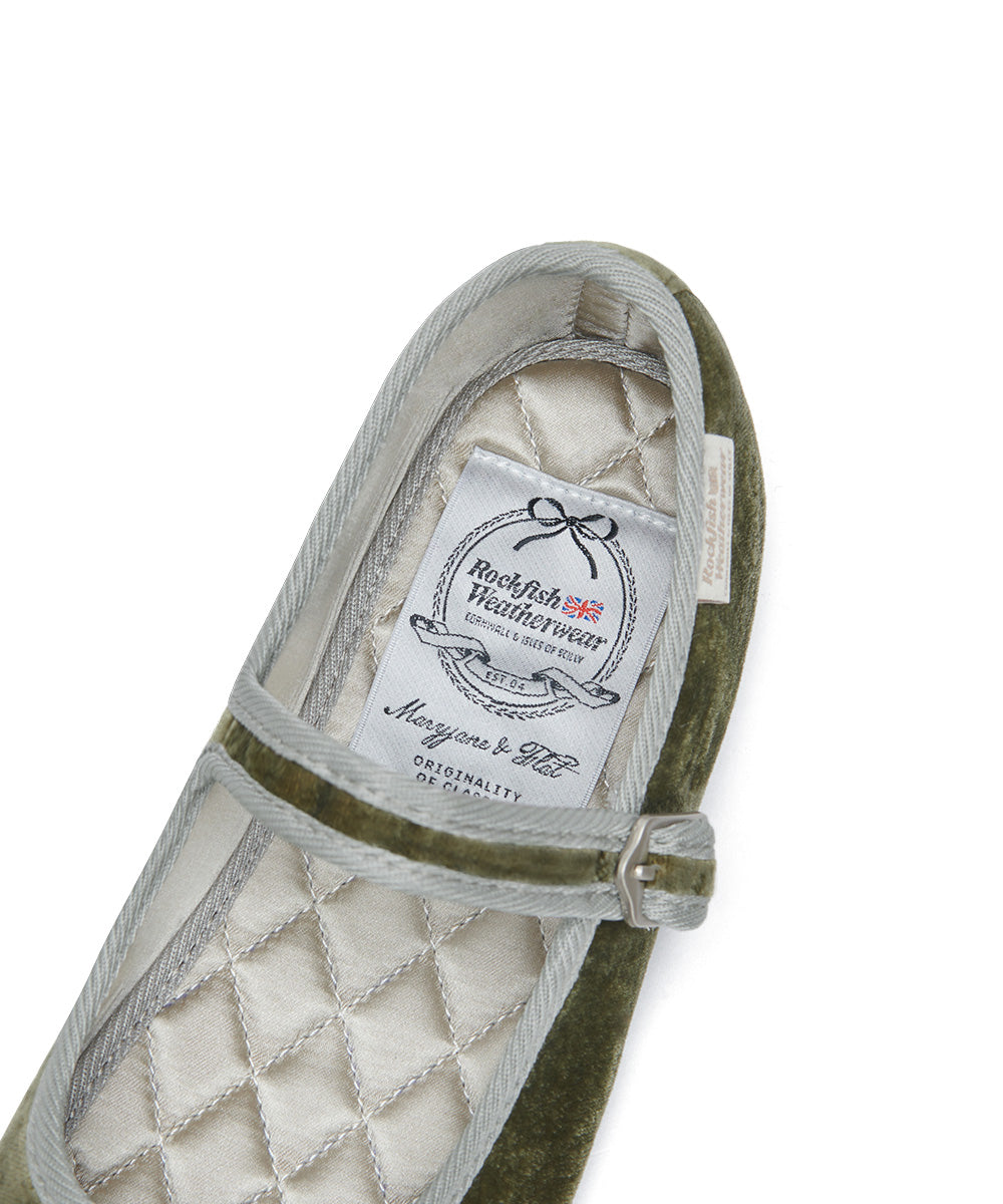 NEW BELLA QUILTED MARYJANE - KHAKI UK3.5(230)