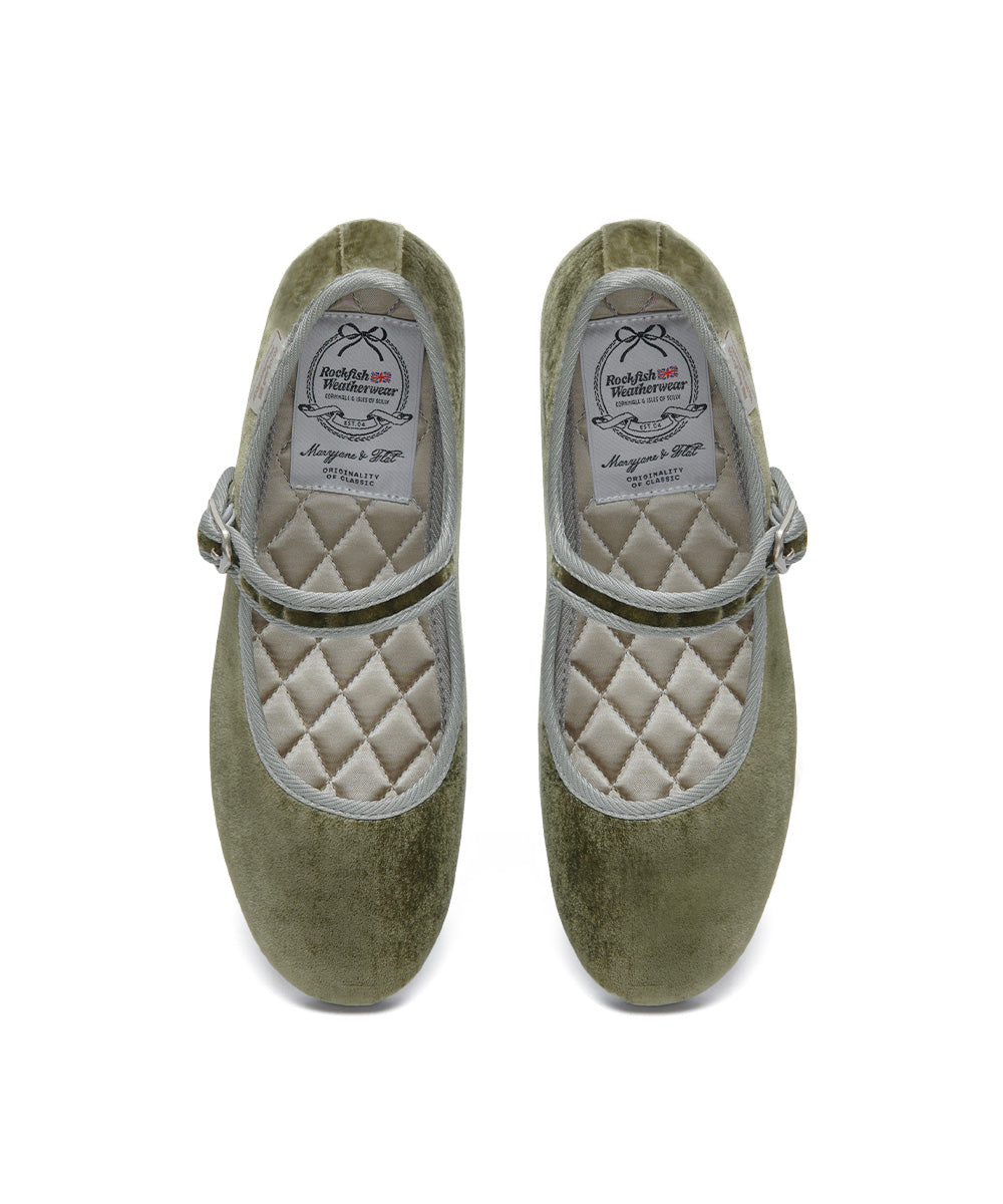 NEW BELLA QUILTED MARYJANE - KHAKI UK3.5(230)
