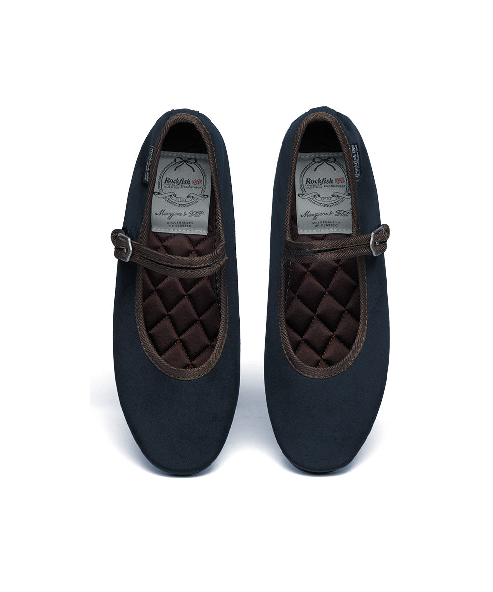 NEW BELLA QUILTED MARYJANE - NAVY UK3.5(230)