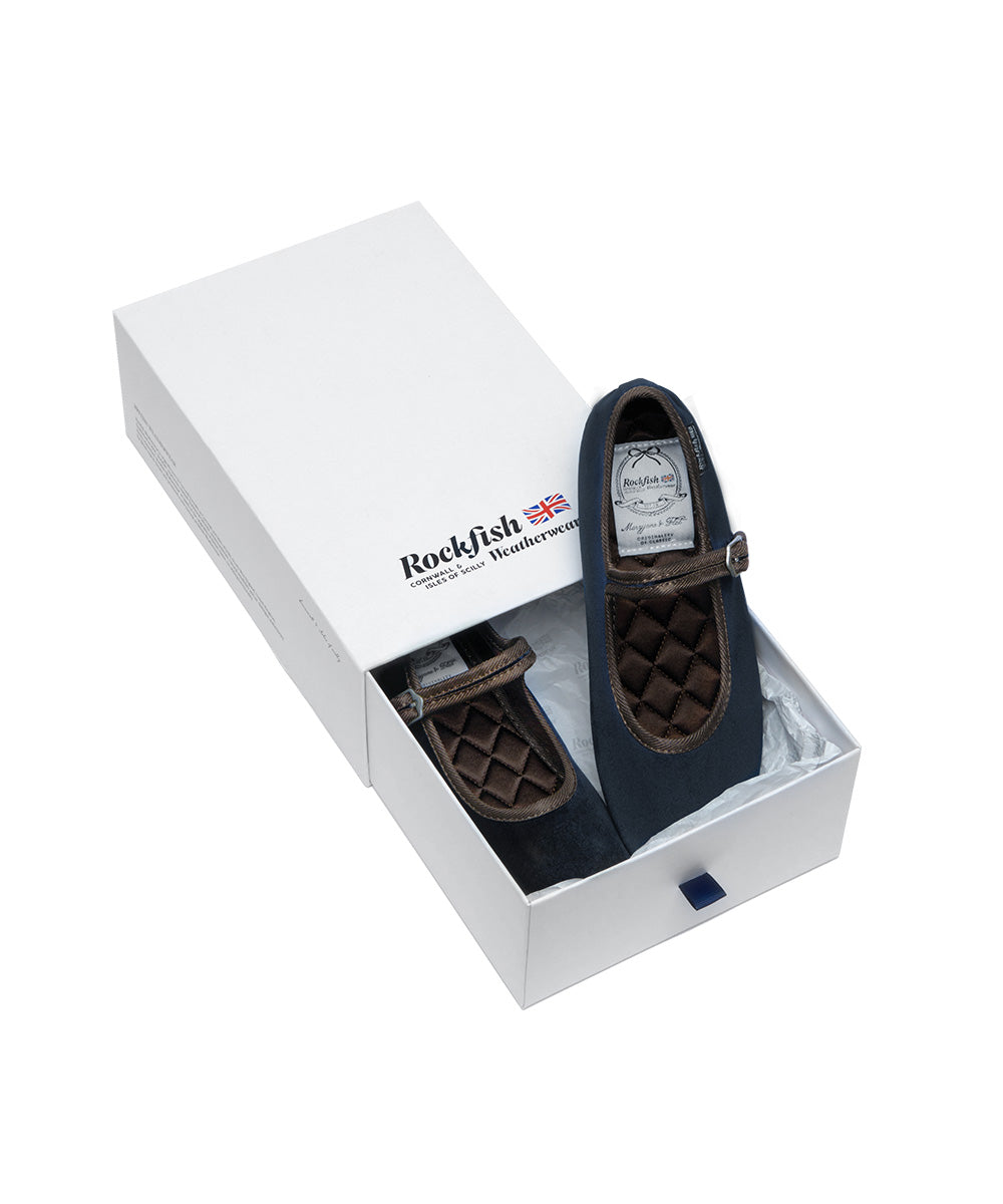 NEW BELLA QUILTED MARYJANE - NAVY UK3.5(230)