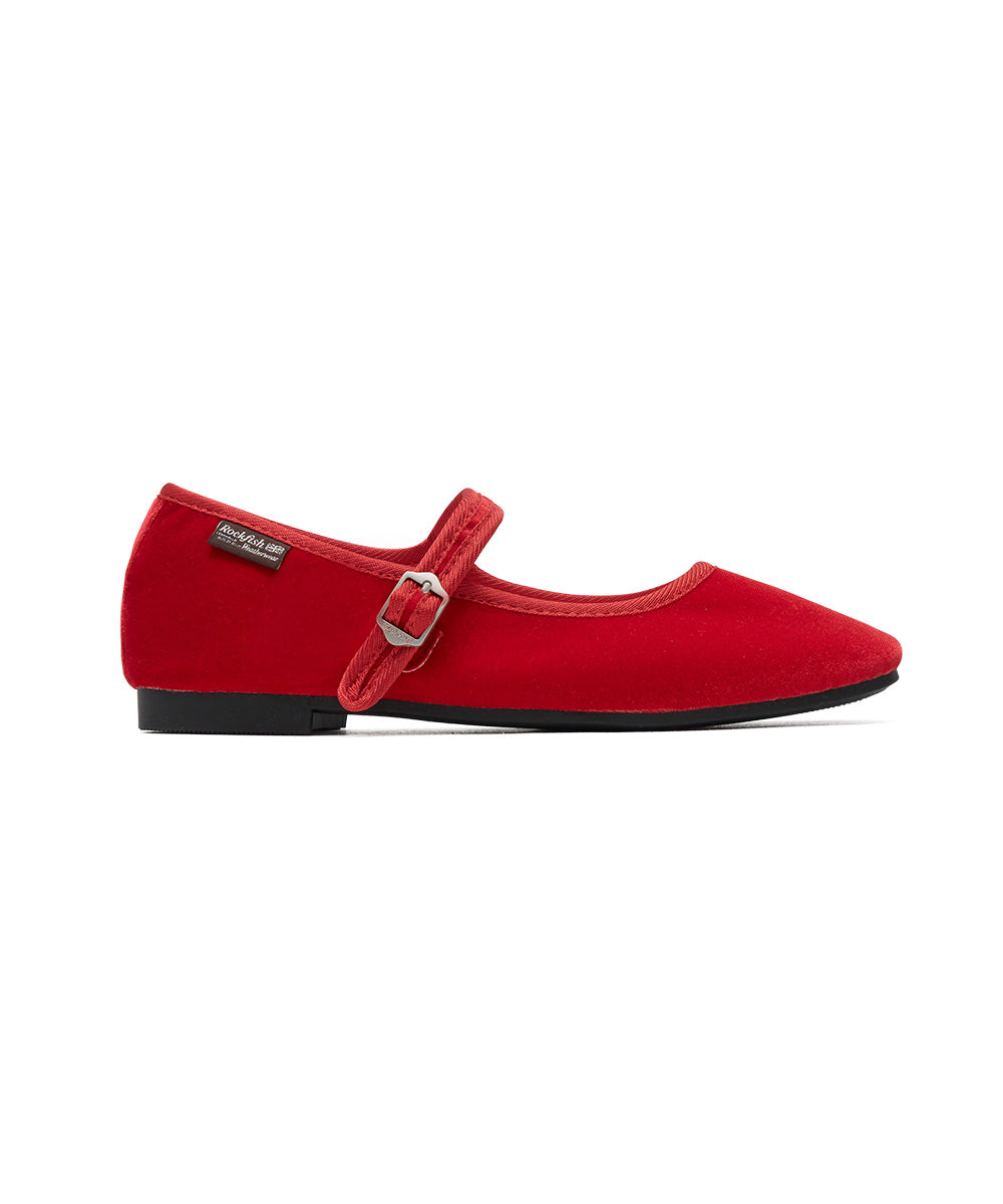NEW BELLA QUILTED MARYJANE - RED UK3.5(230)