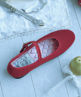 NEW BELLA QUILTED MARYJANE - RED