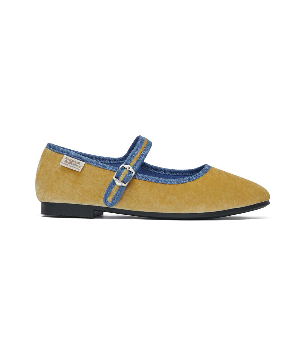 NEW BELLA QUILTED MARYJANE - YELLOW UK3.5(230)