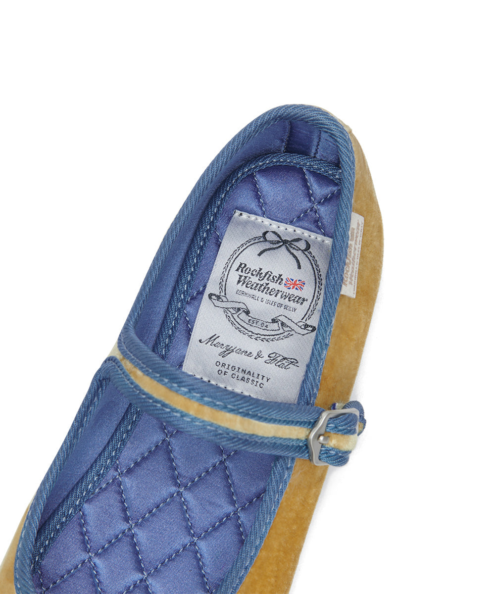 NEW BELLA QUILTED MARYJANE - YELLOW UK3.5(230)