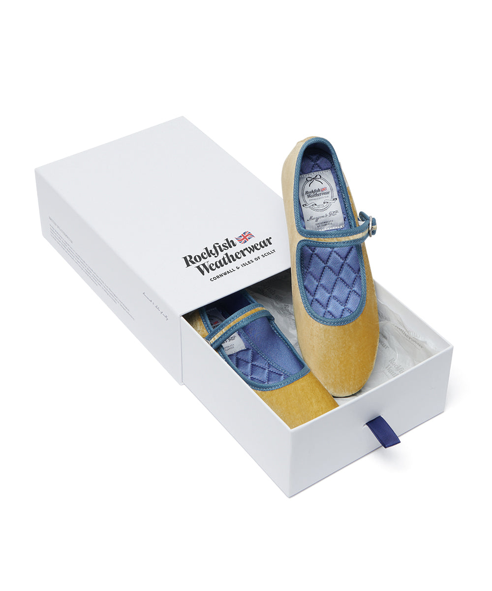 NEW BELLA QUILTED MARYJANE - YELLOW UK3.5(230)