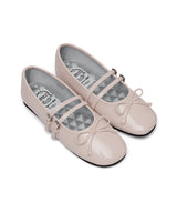 SQUARE TOE TWO STRAP MARYJANES(ENAMEL) - PINK