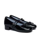SQUARE TOE TWO STRAP MARYJANE(4CM) - BLACK