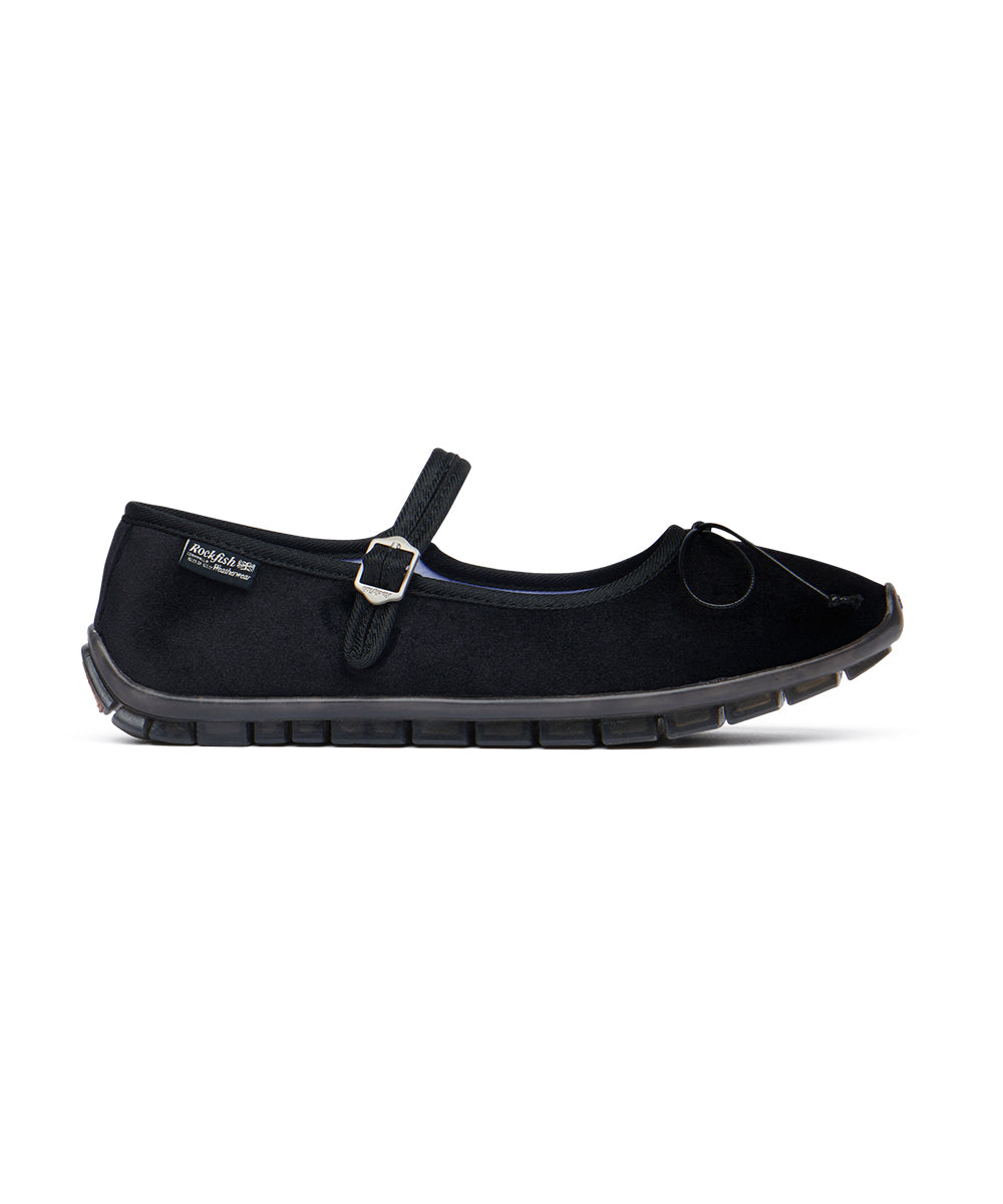 BELLA MARYJANES(PEBBLE SOLE) - BLACK UK3.5(230)