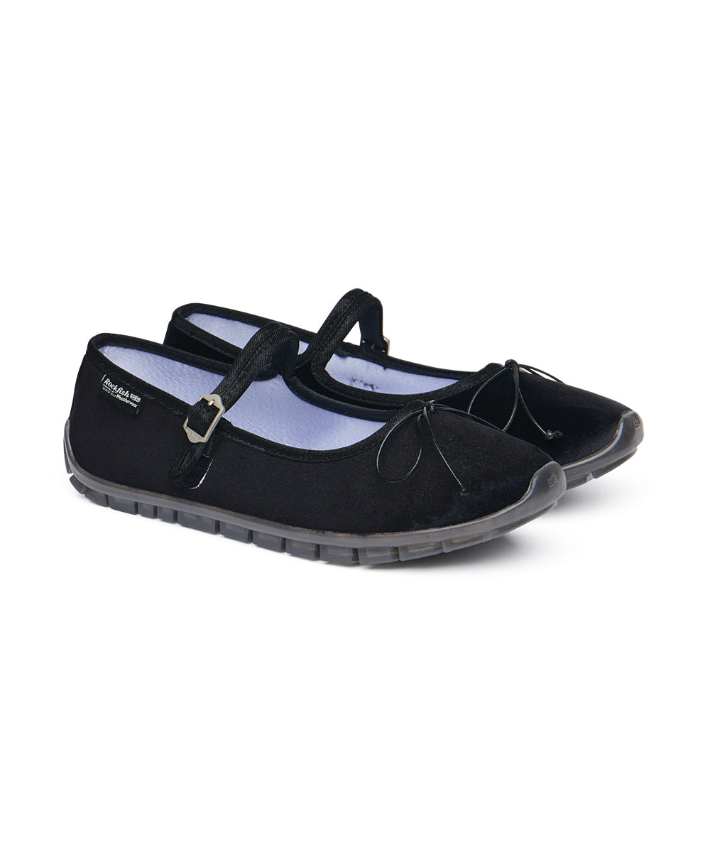 BELLA MARYJANES(PEBBLE SOLE) - BLACK UK3.5(230)