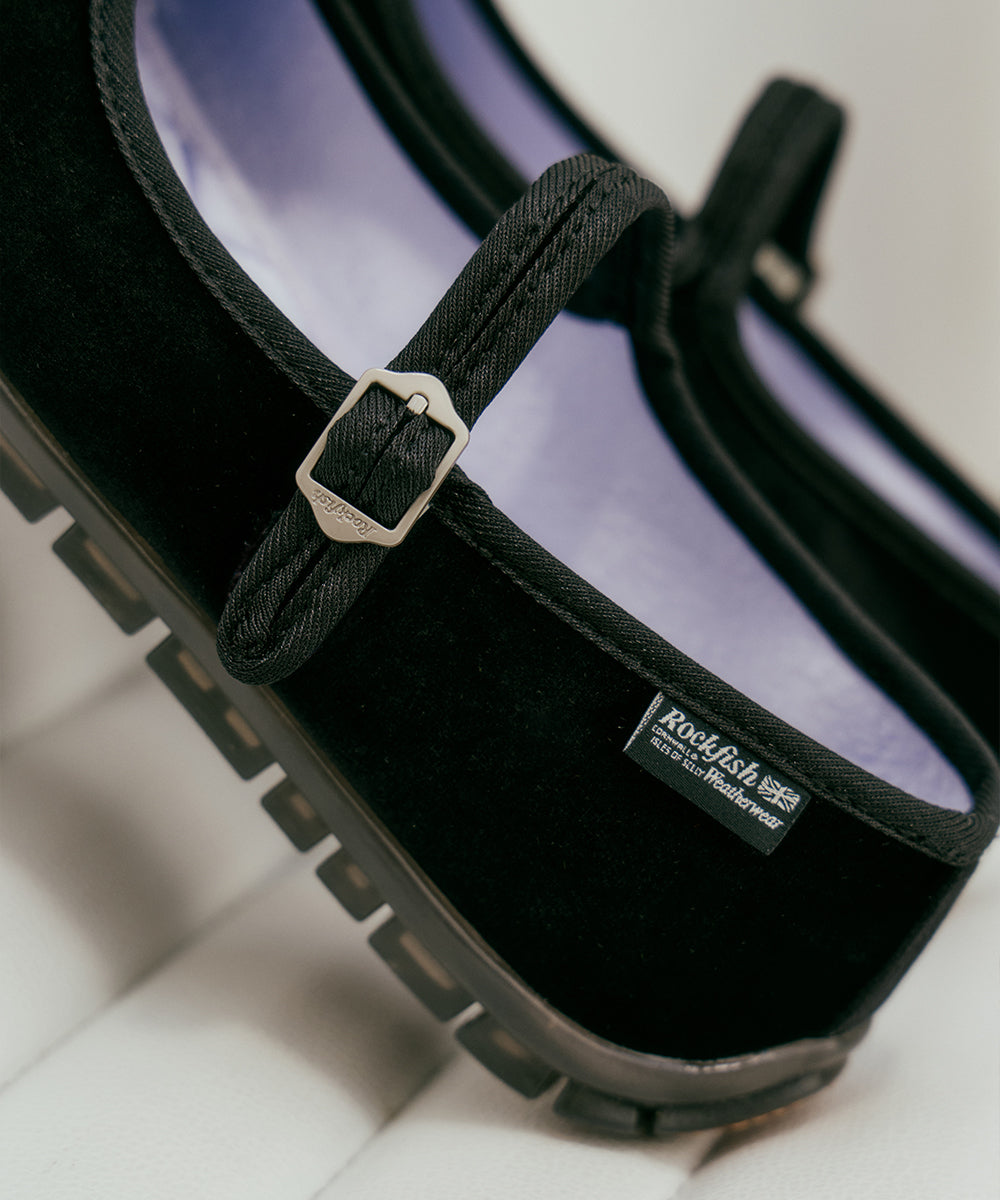 BELLA MARYJANES(PEBBLE SOLE) - BLACK UK3.5(230)