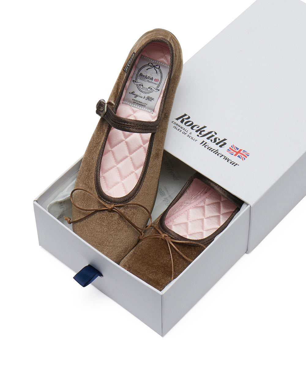 BELLA MARYJANES(PEBBLE SOLE) - BROWN UK3.5(230)