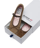 BELLA MARYJANES(PEBBLE SOLE) - BROWN