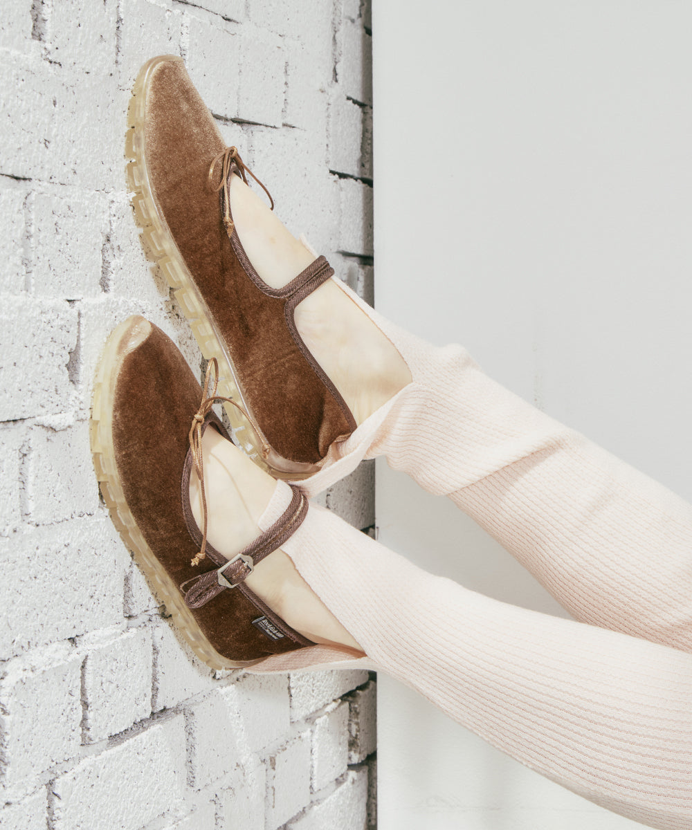 BELLA MARYJANES(PEBBLE SOLE) - BROWN UK3.5(230)