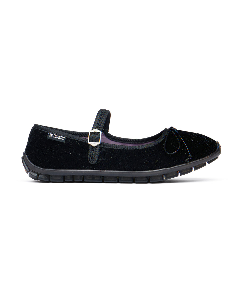 BELLA MARYJANES(PEBBLE SOLE) - GLITTER BLACK UK3.5(230)