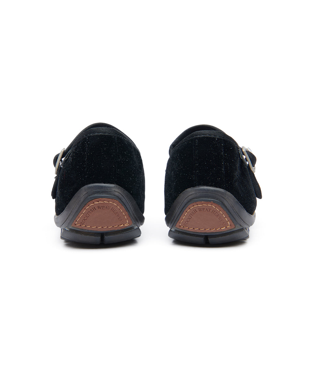 BELLA MARYJANES(PEBBLE SOLE) - GLITTER BLACK UK3.5(230)