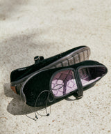 BELLA MARYJANES(PEBBLE SOLE) - GLITTER BLACK