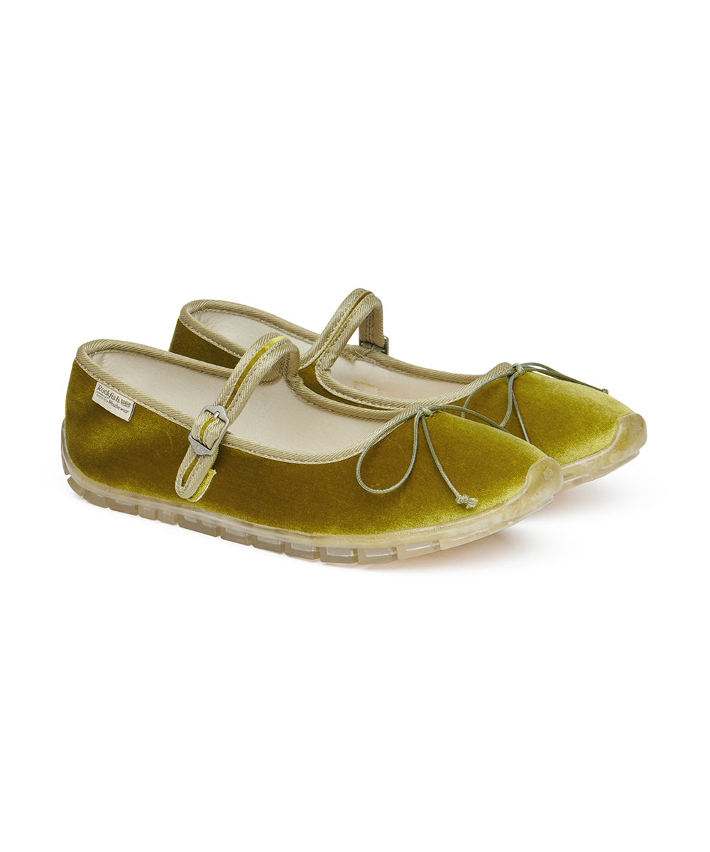BELLA MARYJANES(PEBBLE SOLE) - OLIVE UK3.5(230)