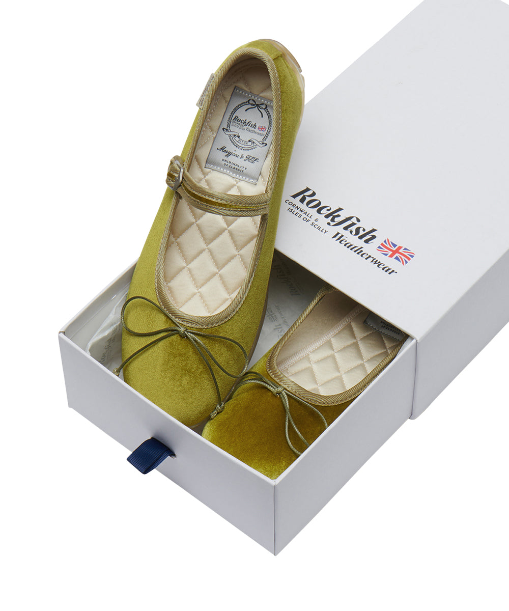 BELLA MARYJANES(PEBBLE SOLE) - OLIVE UK3.5(230)