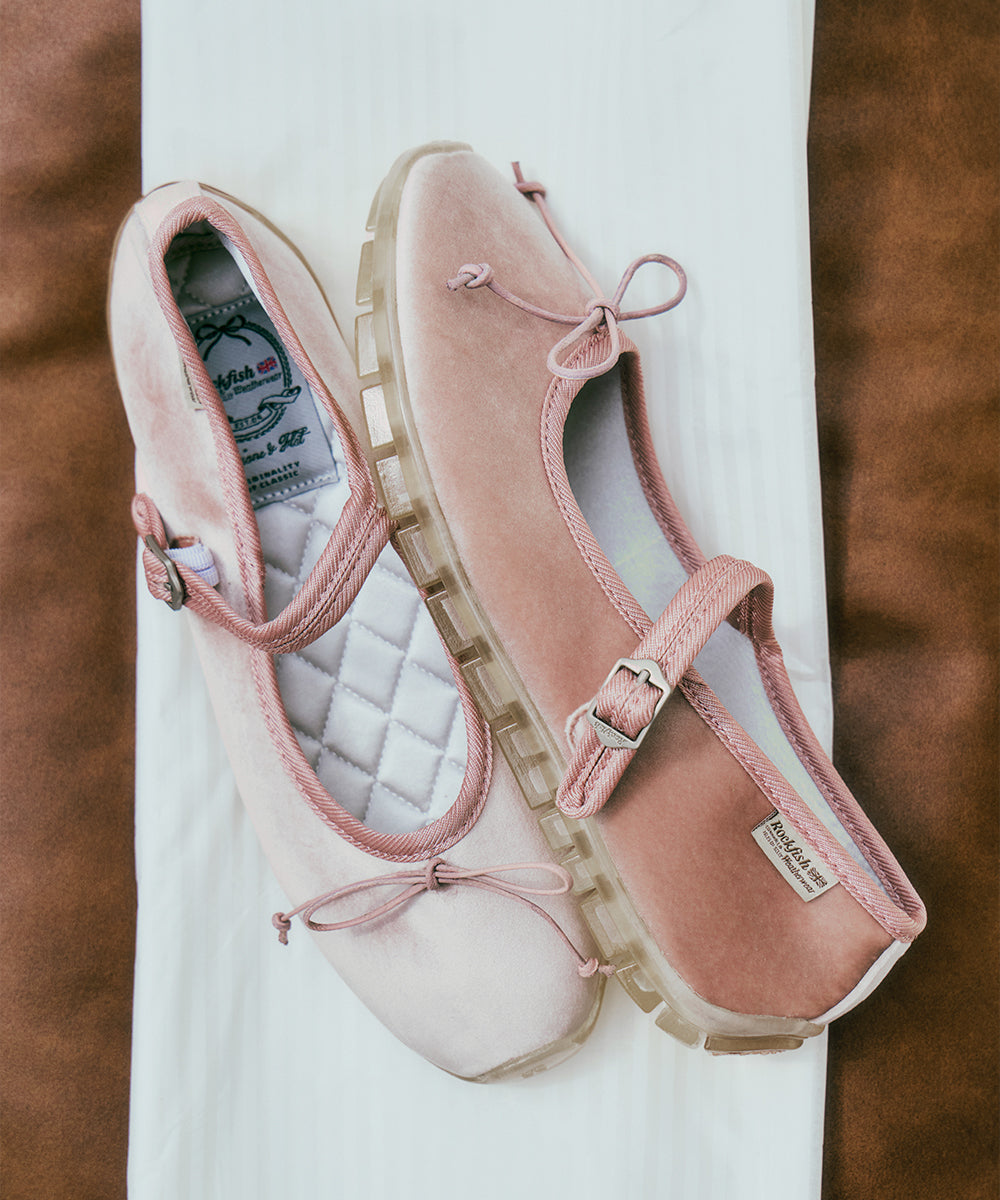 BELLA MARYJANES(PEBBLE SOLE) - PINK UK3.5(230)