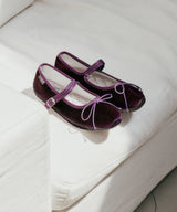 BELLA MARYJANES(PEBBLE SOLE) - PURPLE