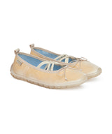 BELLA CROSS BANDING FLATS(PEBBLE SOLE) - CREAM