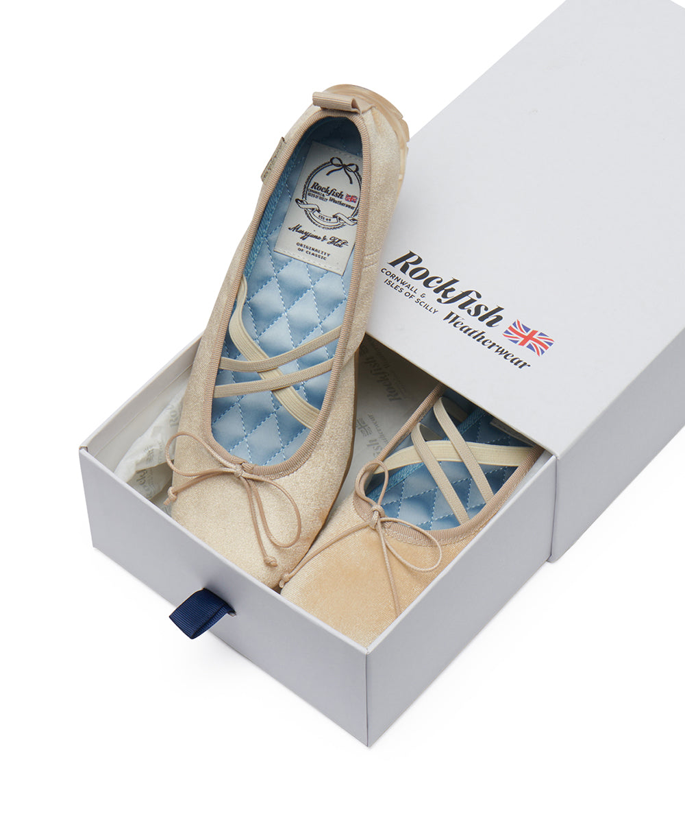 BELLA CROSS BANDING FLATS(PEBBLE SOLE) - CREAM UK3.5(230)