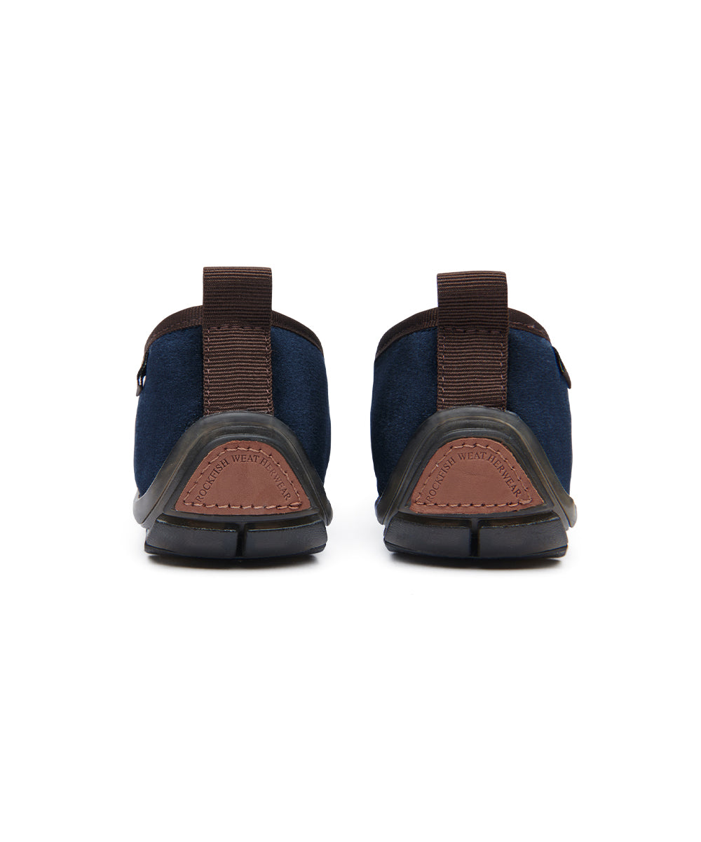 BELLA CROSS BANDING FLATS(PEBBLE SOLE) - NAVY UK3.5(230)