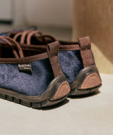BELLA CROSS BANDING FLATS(PEBBLE SOLE) - NAVY