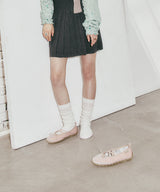 BELLA CROSS BANDING FLATS(PEBBLE SOLE) - PINK