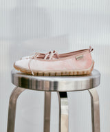 BELLA CROSS BANDING FLATS(PEBBLE SOLE) - PINK