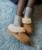 ORIGINAL WINTER FUR MULES - CHESTNUT