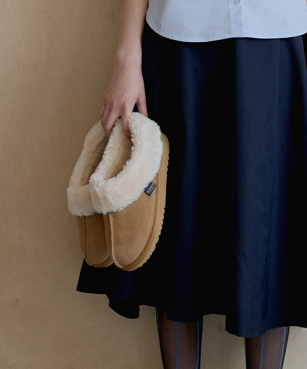 ORIGINAL WINTER FUR MULES - CHESTNUT UK3.5(230)