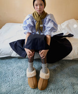 ORIGINAL WINTER FUR MULES - CHESTNUT