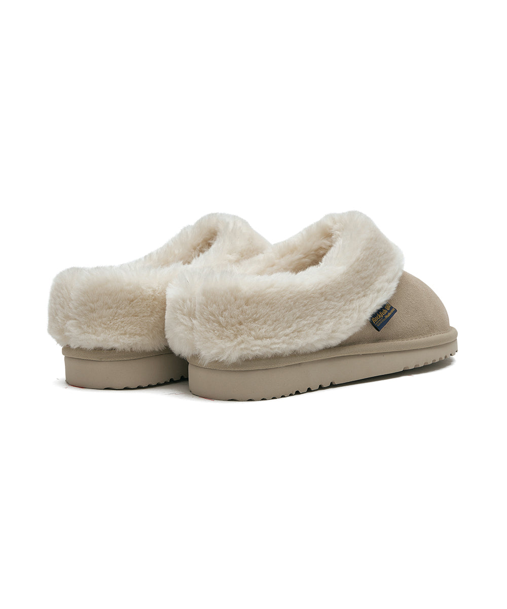 ORIGINAL WINTER FUR MULES - SAND UK3.5(230)