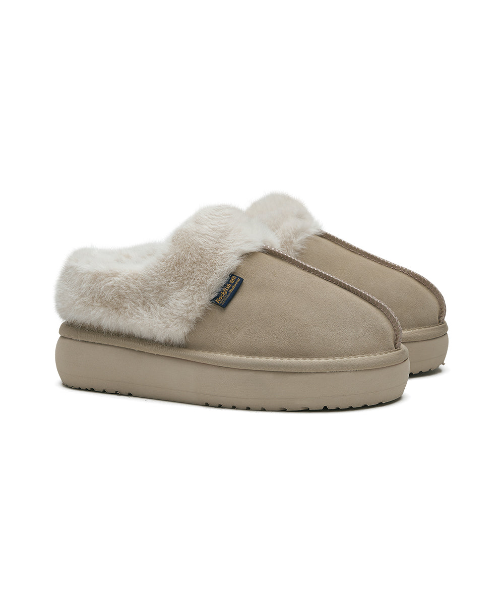 CLOUDY FLATFORM FUR MULES - SAND UK3.5(230)
