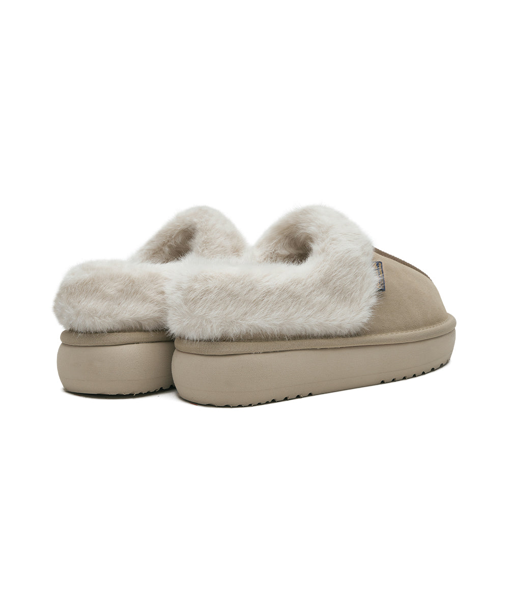 CLOUDY FLATFORM FUR MULES - SAND UK3.5(230)