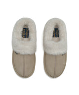 CLOUDY FLATFORM FUR MULES - SAND